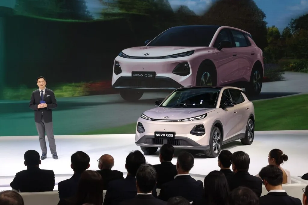 CHANGAN NEVO Q05 2026 บนเวทีเปิดตัวรถยนต์พลังงานใหม่ของ CHANGAN