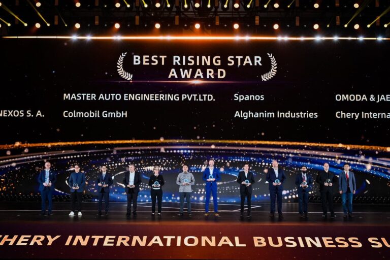 ผู้แทนตลาดต่างประเทศรับรางวัล Best Rising Star Award บนเวที CHERY International Business Summit