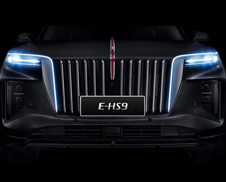 กระจังหน้า HONGQI E-HS9 พร้อมไฟหน้า LED