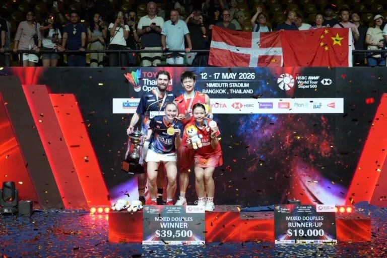 พิธีมอบรางวัลประเภทคู่ TOYOTA Thailand Open 2026