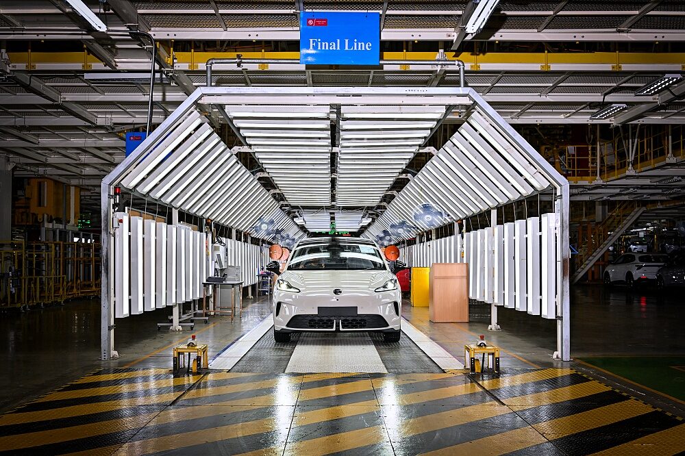 NEW MG URBAN 2026 at the end-of-line inspection area before delivery