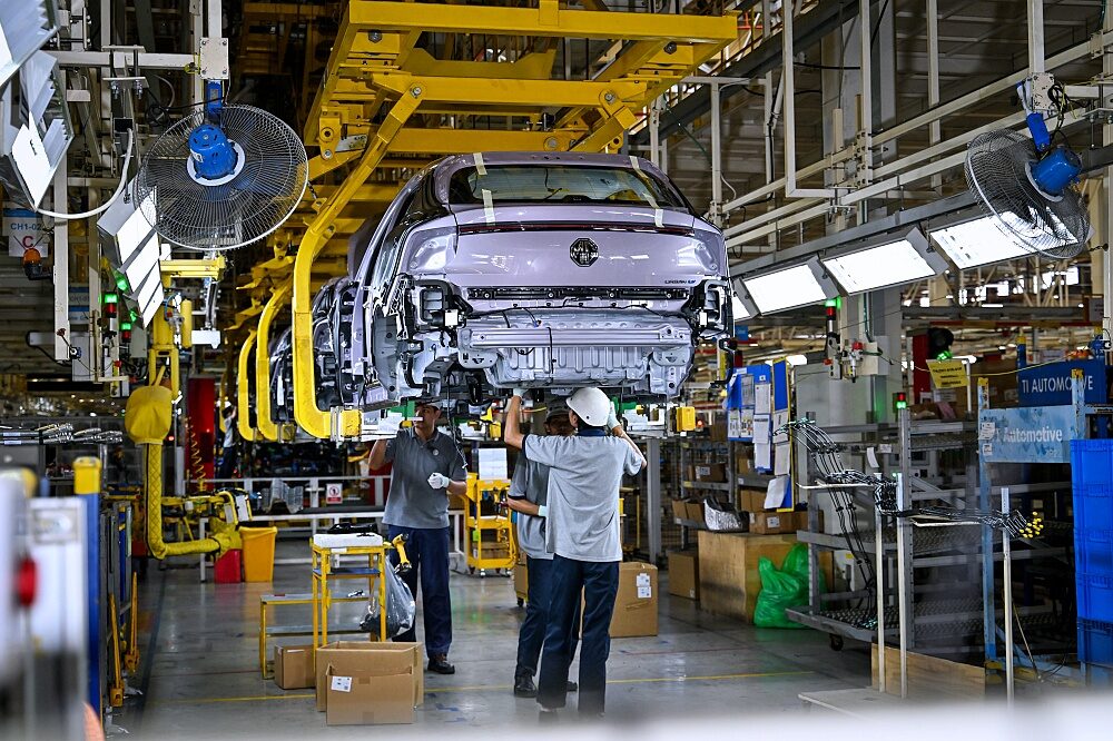 Front structure of NEW MG URBAN 2026 during production