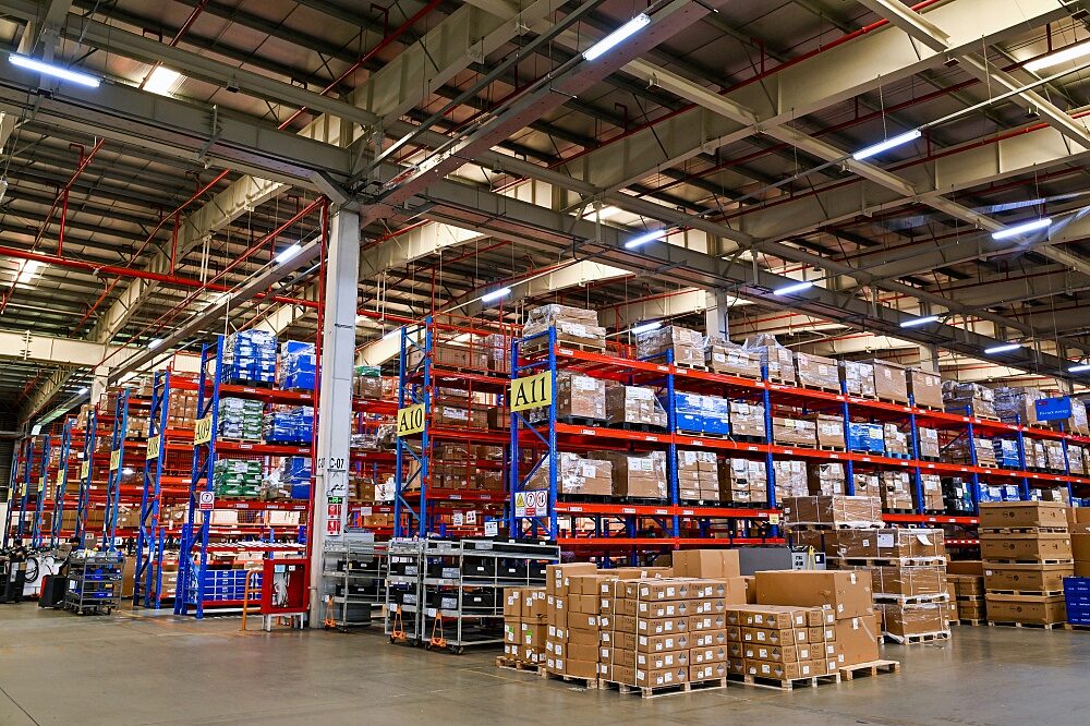 Parts warehouse supporting NEW MG URBAN 2026 production and after-sales service