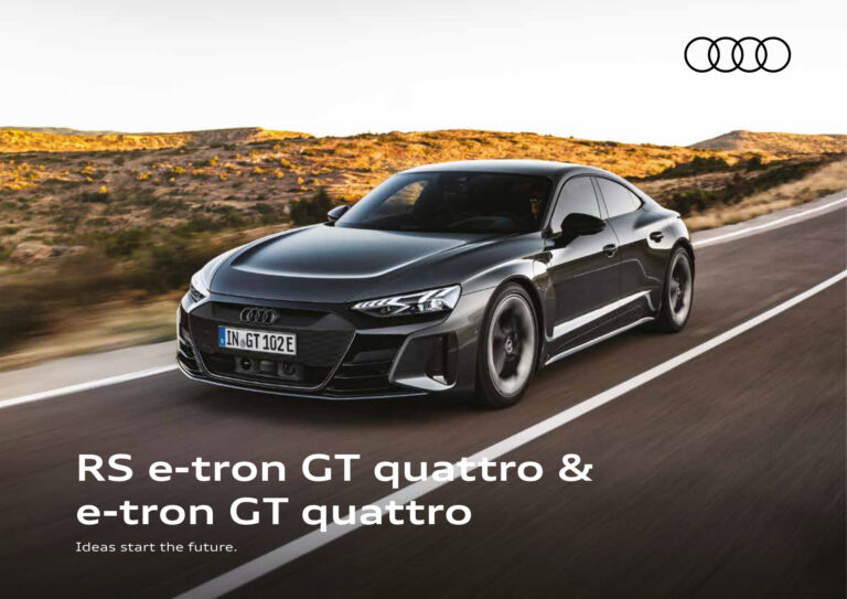 Audi e-tron GT (J1 2021) - ภาพสเป็กชีท