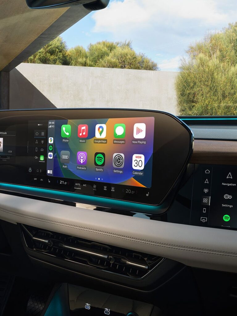 Audi Q6 e-tron ภายในด้านหน้า