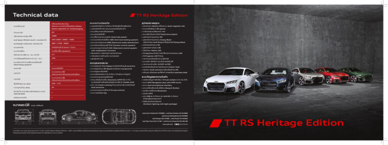Audi TT RS (8S 2016) - ภาพสเป็กชีท