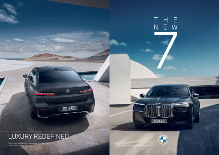 BMW 7 Series (G70 2022) - ภาพสเป็กชีท