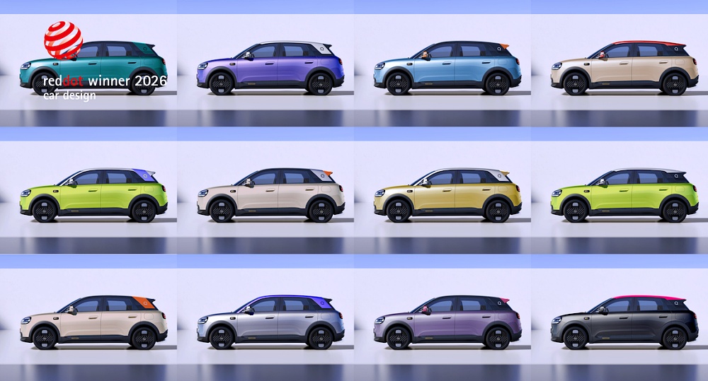 Chery Q 2026 ไลน์อัปสีตัวถังหลากหลายเฉด