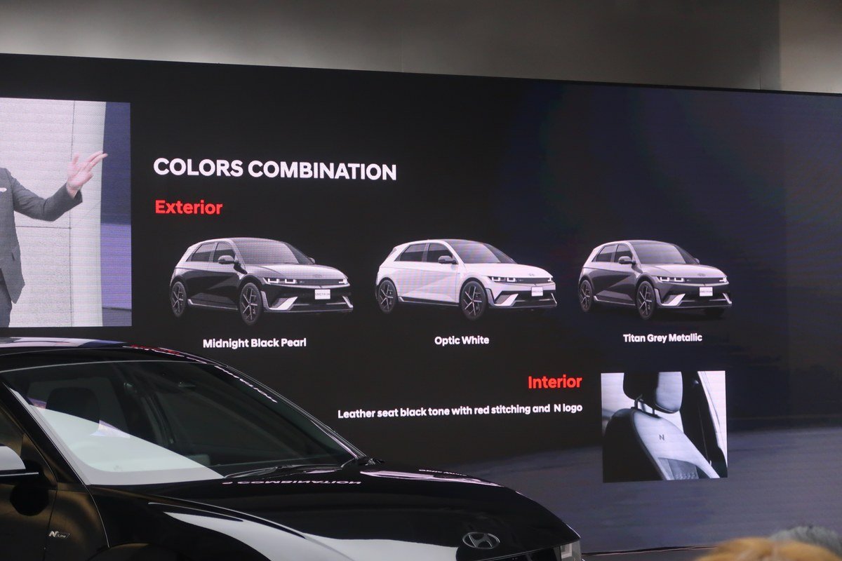 สไลด์สีตัวถังของ Hyundai IONIQ 5 N Line 2026