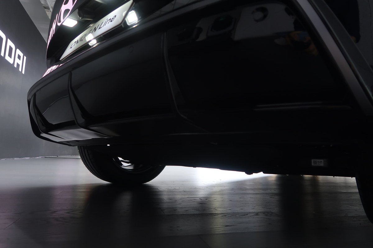 ดิฟฟิวเซอร์และส่วนล่างด้านท้ายของ Hyundai IONIQ 5 N Line 2026