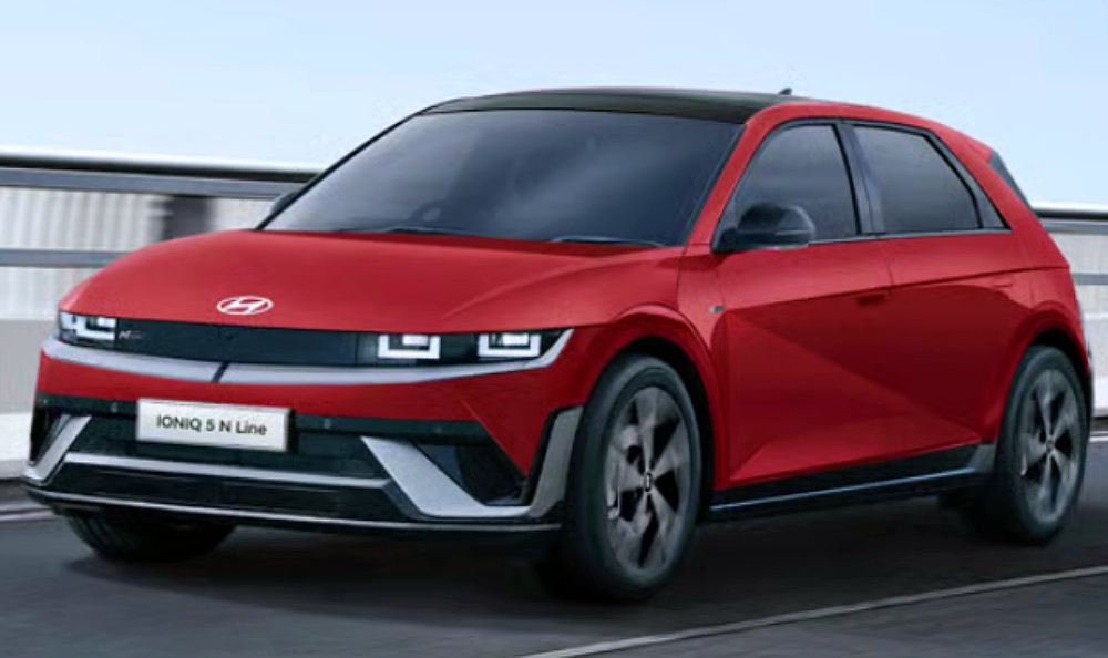 ดีไซน์ภายนอก Hyundai IONIQ 5 N Line 2026 ชุดแต่งสปอร์ต N Line