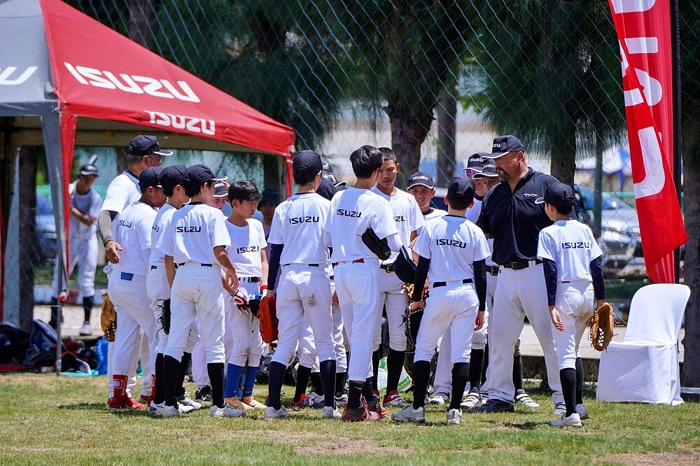 Thailand U12 youth baseball team gathers during training