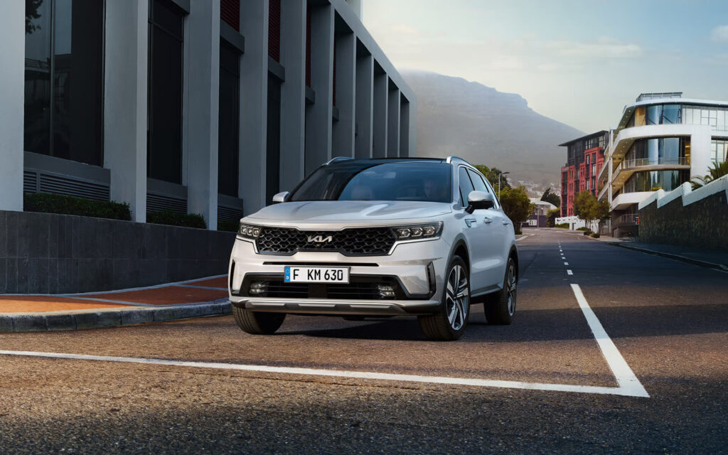 ภาพภายนอก The Kia Sorento PHEV สำหรับข่าวโปรโมชัน Kia มิถุนายน 2026