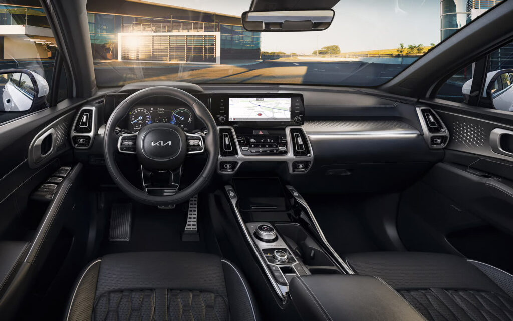 ภาพห้องโดยสาร The Kia Sorento PHEV สำหรับข่าวโปรโมชัน Kia มิถุนายน 2026
