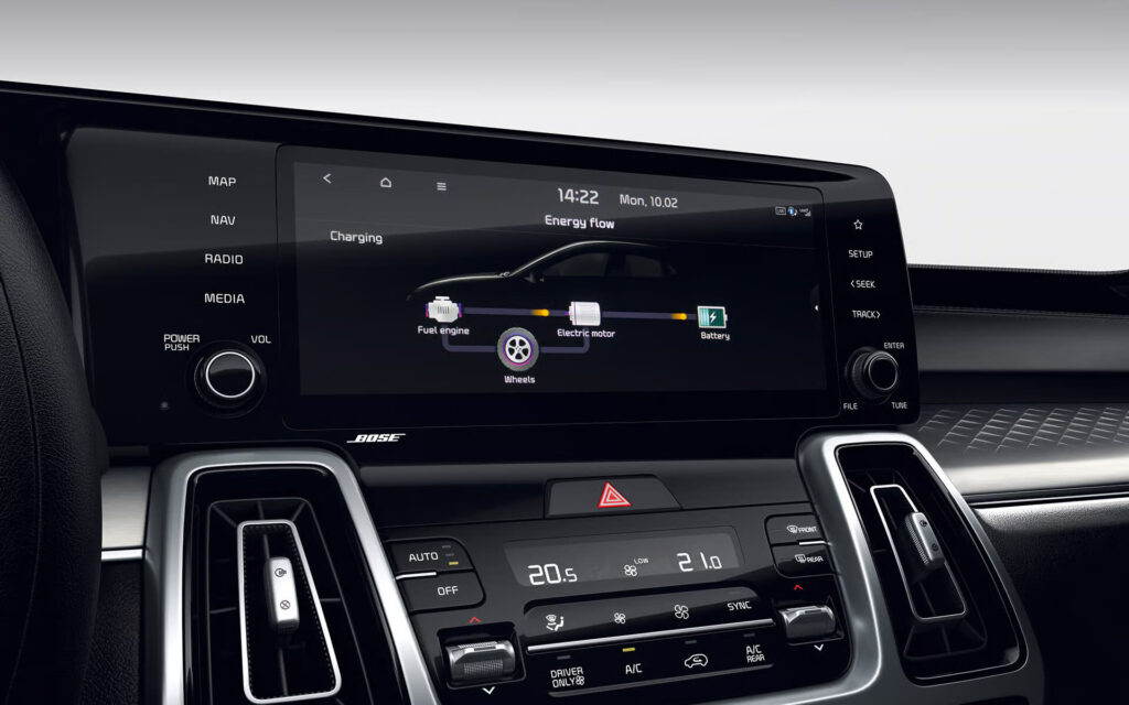 ภาพห้องโดยสาร The Kia Sorento PHEV สำหรับข่าวโปรโมชัน Kia มิถุนายน 2026