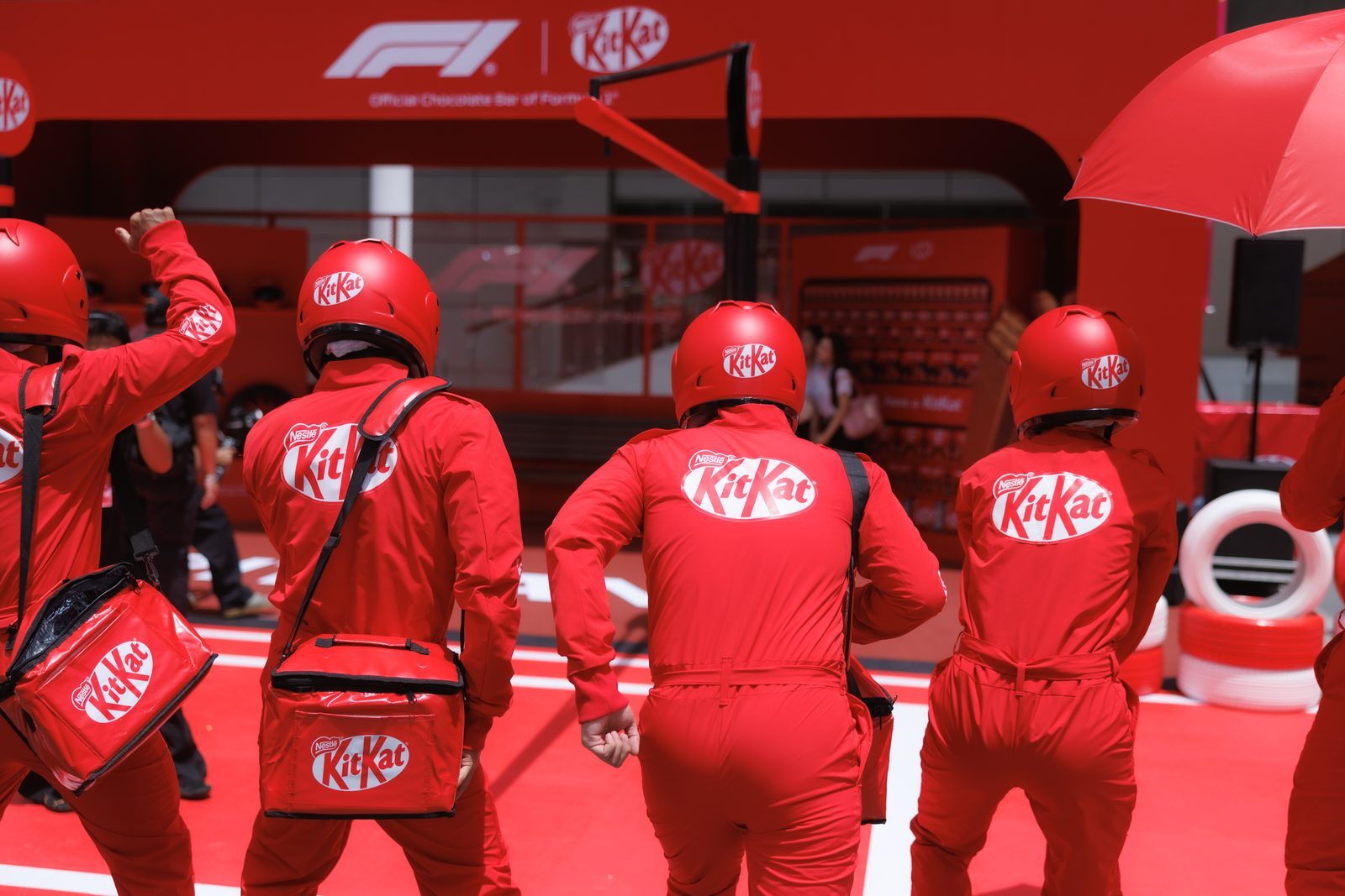 The grand launch of the global KitKat and Formula 1 collaboration in Thailand