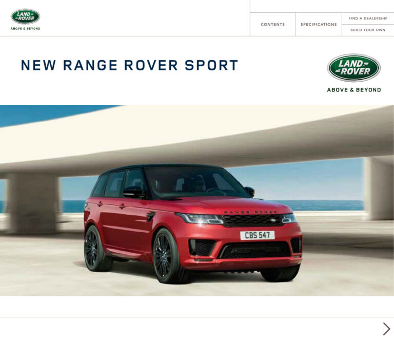 Land Rover Range Rover Sport (L461 2022) - ภาพสเป็กชีท