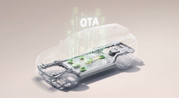 แผนภาพแสดงสถาปัตยกรรมไฟฟ้าตัวถังรถยนต์ Leapmotor B10 ที่รองรับการอัปเดตระบบแบบ OTA