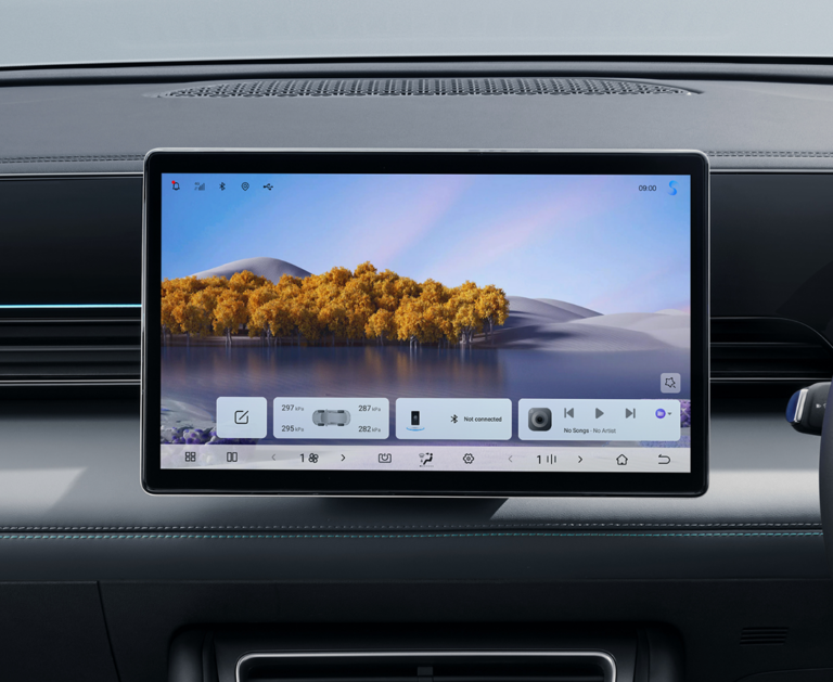 BYD SEAL 6 ภายในด้านหน้าและหน้าจอกลาง