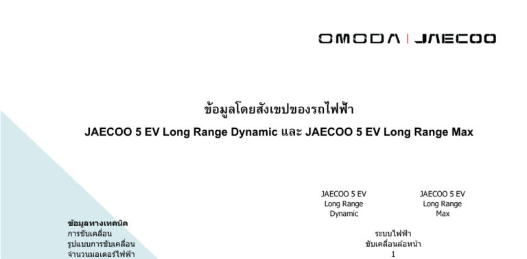 Omoda & Jaecoo Omoda 5 EV (1st Gen 2024) - ภาพหน้ารถ