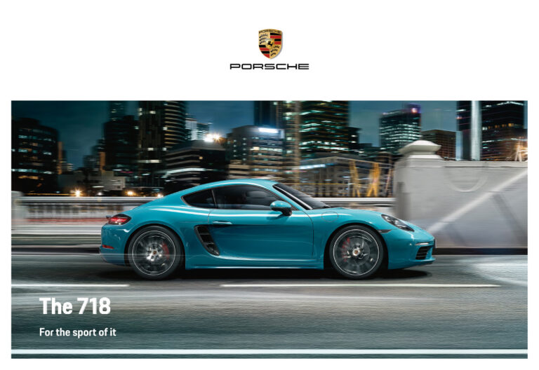 Porsche 718 Boxster/Cayman (982 2016) - ภาพสเป็กชีท