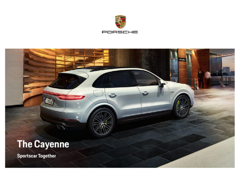 Porsche Cayenne (9Y0 2017) - ภาพสเป็กชีท