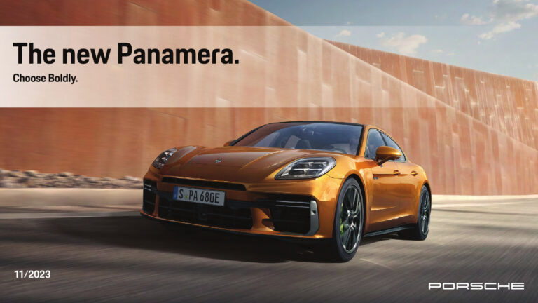 Porsche Panamera (971 2016) - ภาพสเป็กชีท