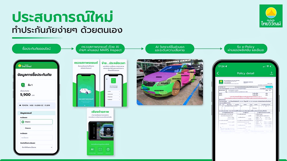 ประกันภัยไทยวิวัฒน์มอบประสบการณ์ทำประกันภัยด้วยตนเองผ่านแอป