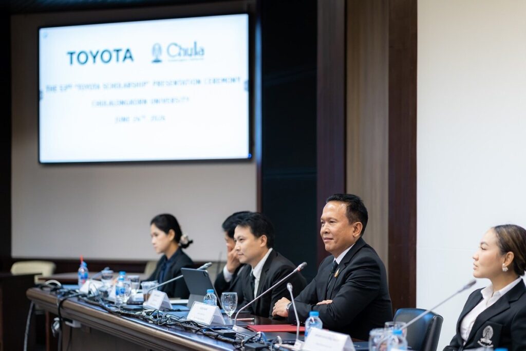 บรรยากาศพิธีมอบทุนการศึกษาโตโยต้า ณ อาคารจามจุรี 4 จุฬาลงกรณ์มหาวิทยาลัย
