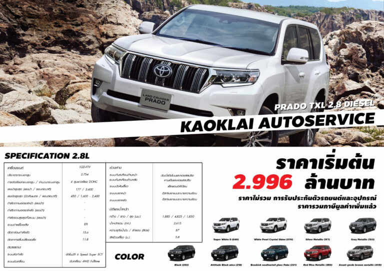 Toyota Land Cruiser Prado (J150 2009) - ภาพสเป็กชีท