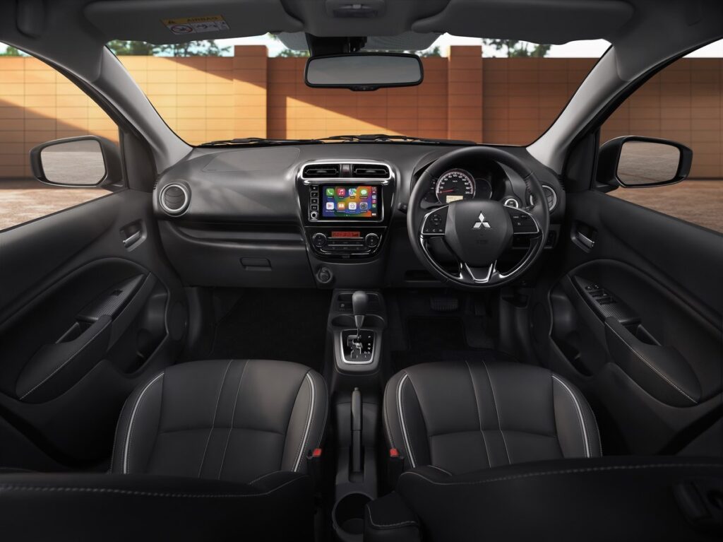 ภาพหน้าข้อมูลภายใน Mitsubishi Attrage 2026