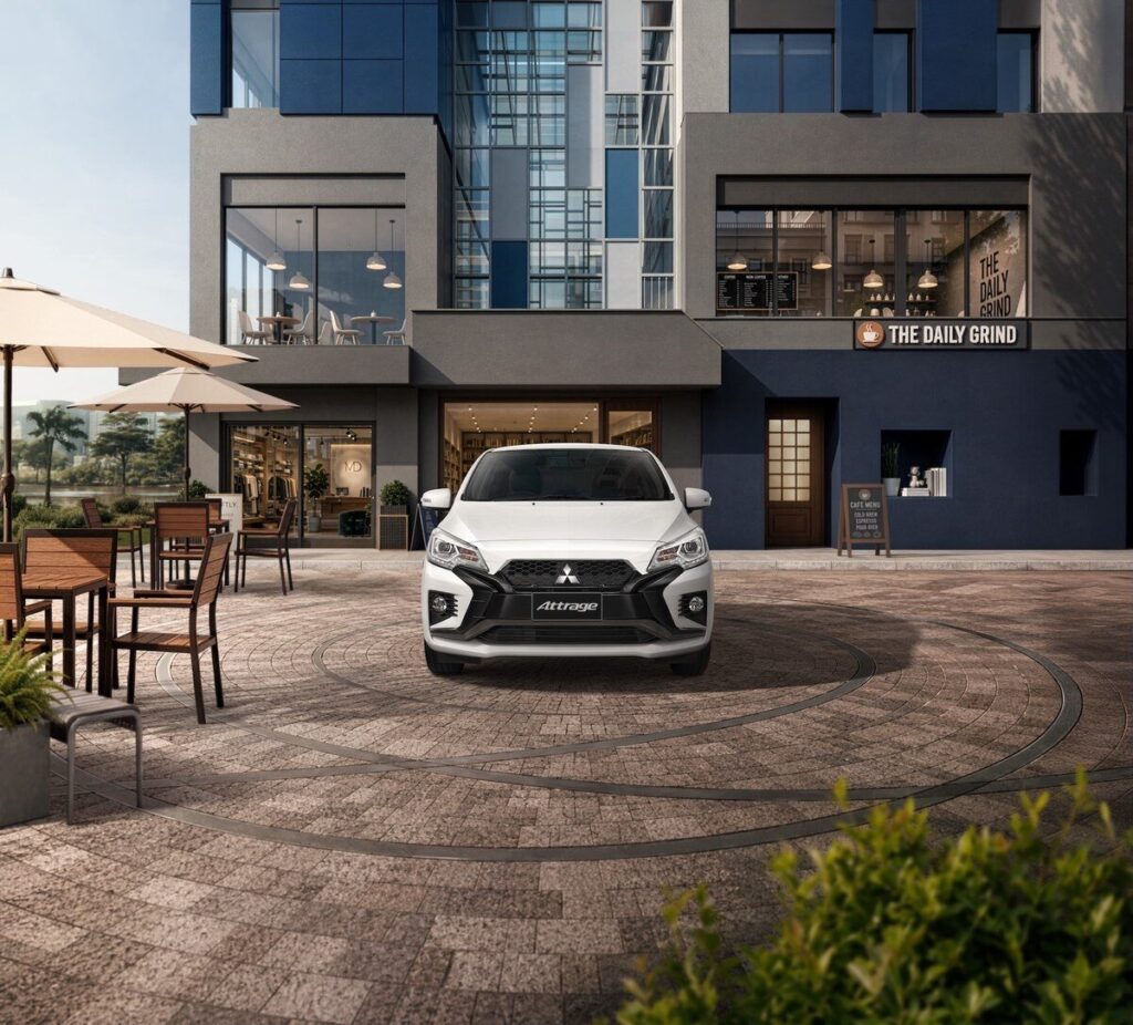 ภาพหน้าข้อมูลภายนอก Mitsubishi Attrage 2026