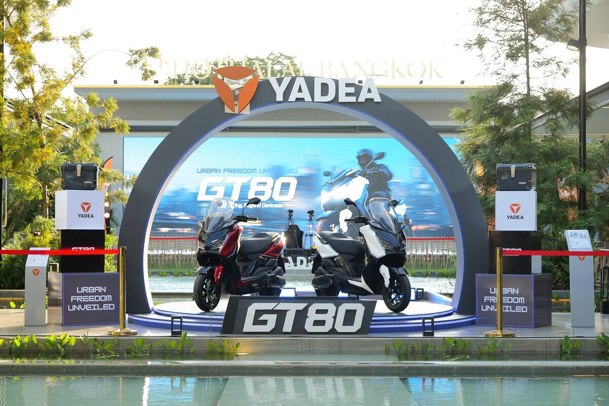 บูธ Yadea GT80 2026 ในงานเปิดตัวประเทศไทย