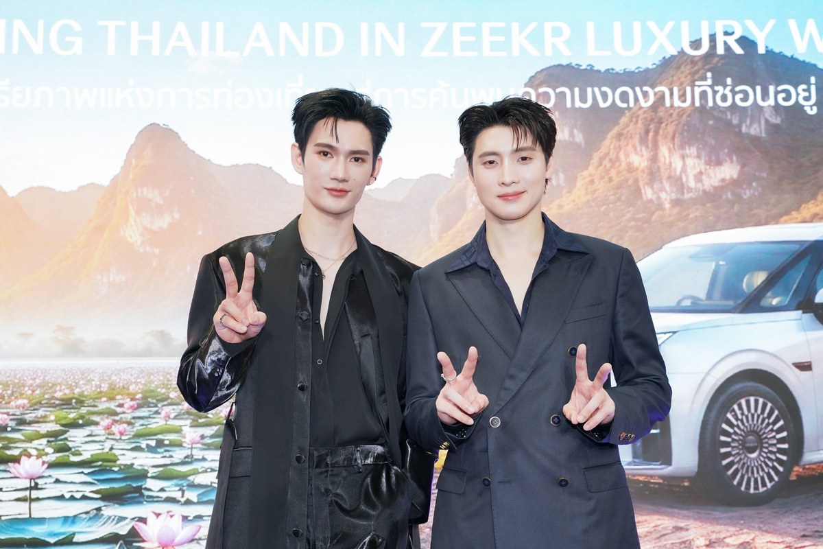 แขกรับเชิญบนแบ็คดรอปแคมเปญ Amazing Thailand in ZEEKR Luxury Way