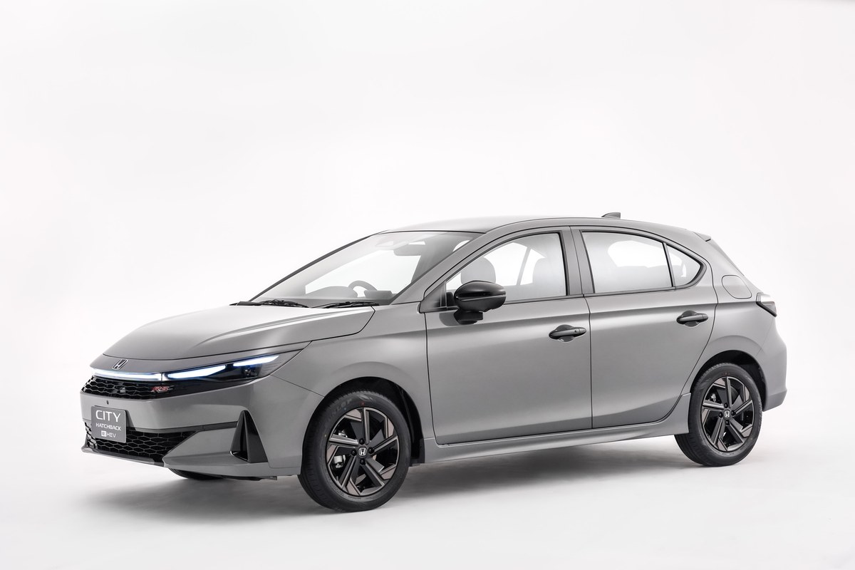 Honda City Hatchback 2026 e:HEV RS สีทูโทน Urban Gray Pearl หลังคาดำ
