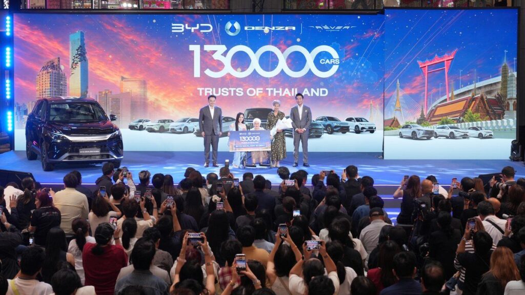 งานฉลอง BYD 130,000 Trusts of Thailand ยอดส่งมอบสะสมทะลุ 130,000 คัน