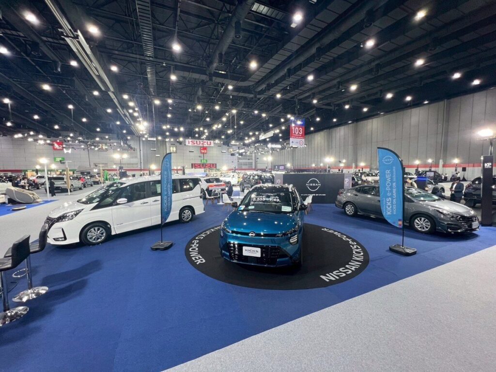 ภาพมุมกว้างบูธ Nissan ในงาน FAST Auto Show 2026