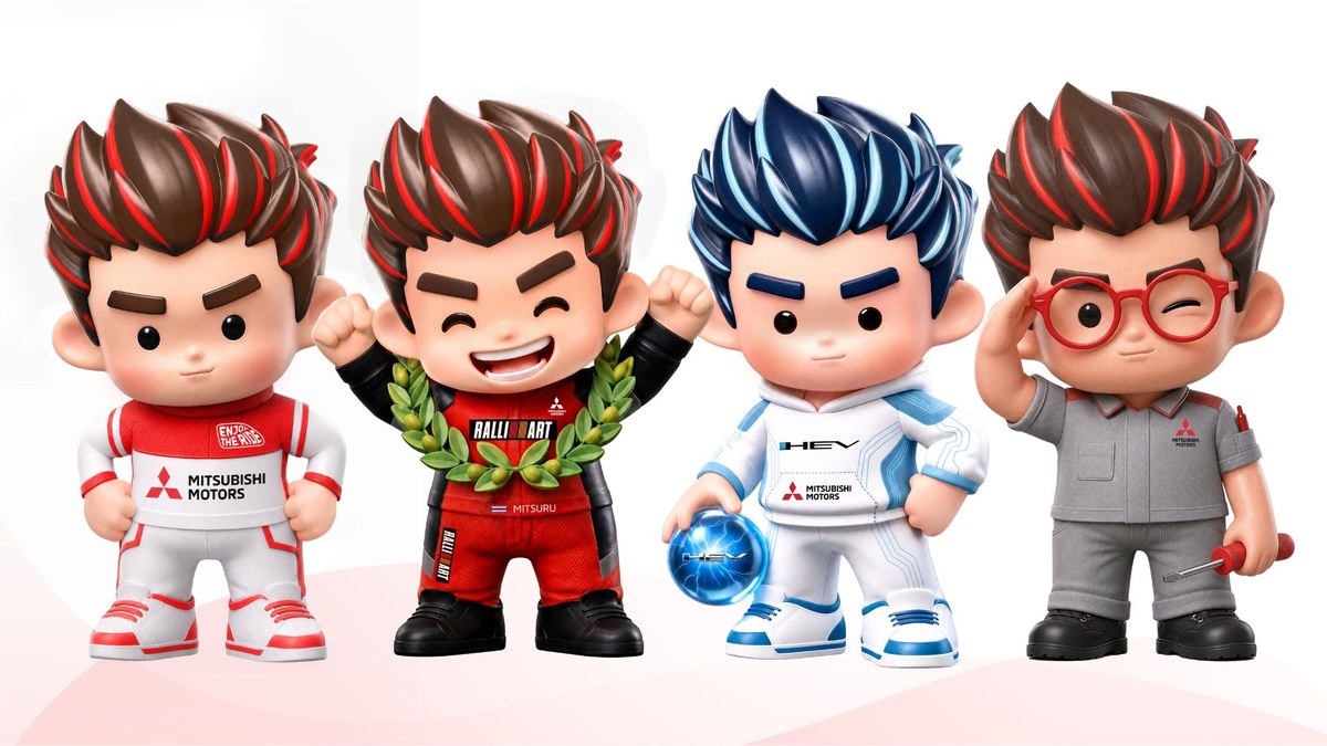 มิตซูบิชิ เปิดตัวสติกเกอร์ไลน์มาสคอต 