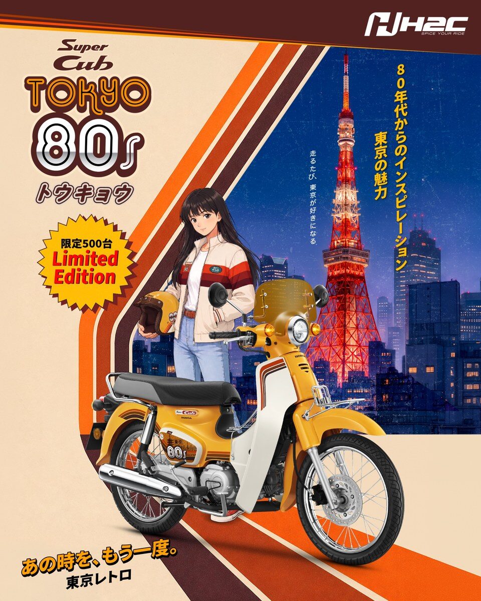 Honda Super Cub Tokyo 80s Limited Edition 2026 เคาะราคา 54,000 บาท ผลิตจำกัดเพียง 500 คัน 2