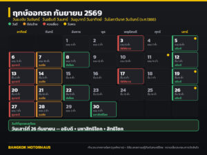 ฤกษ์ออกรถ กันยายน 2569 วันไหนดี? เช็กวันธงชัย อธิบดี ดิถีมงคล และวันที่ควรเลี่ยง ครบทั้งเดือน