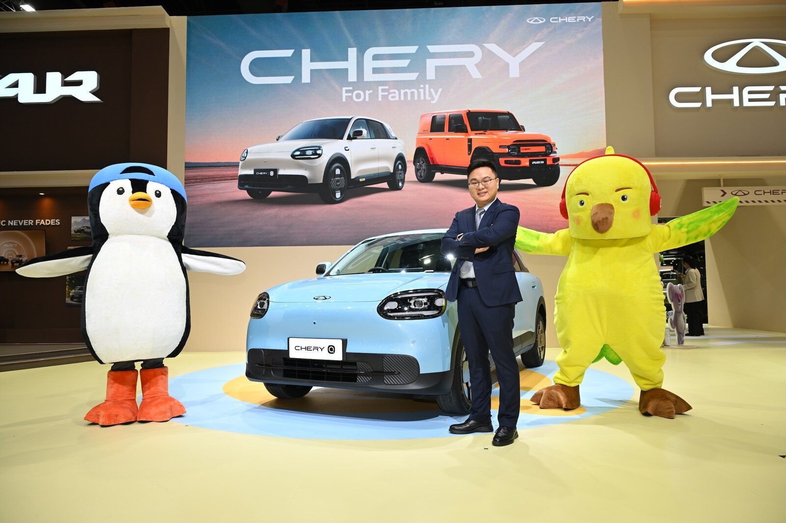 เชอรี ประเทศไทย จัดเต็ม BIG MOTOR SALE 2026 เปิดตัว Chery Q 2026 สีใหม่ Bubble Blue ลดพิเศษ 2 หมื่น เริ่มต้น 4.49 แสนบาท พร้อมอวดโฉม V23 และ iCAUR V27 REEV 2