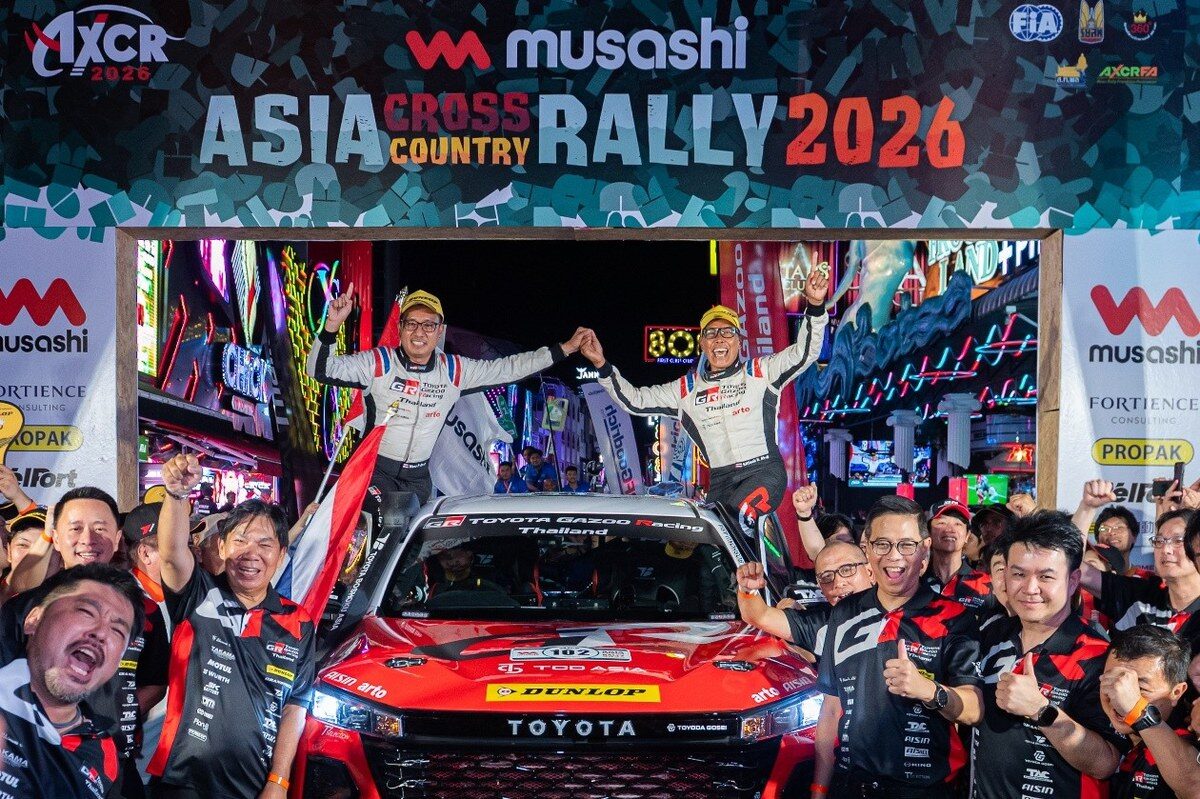 ปล่อยทัพลุยศึกแรลลี่ระดับเอเชีย! TOYOTA GAZOO Racing Thailand ส่ง Hilux TRAVO 2026 พิชิต AXCR 2026 เส้นทางหฤโหด 2,200 กิโลเมตร 15