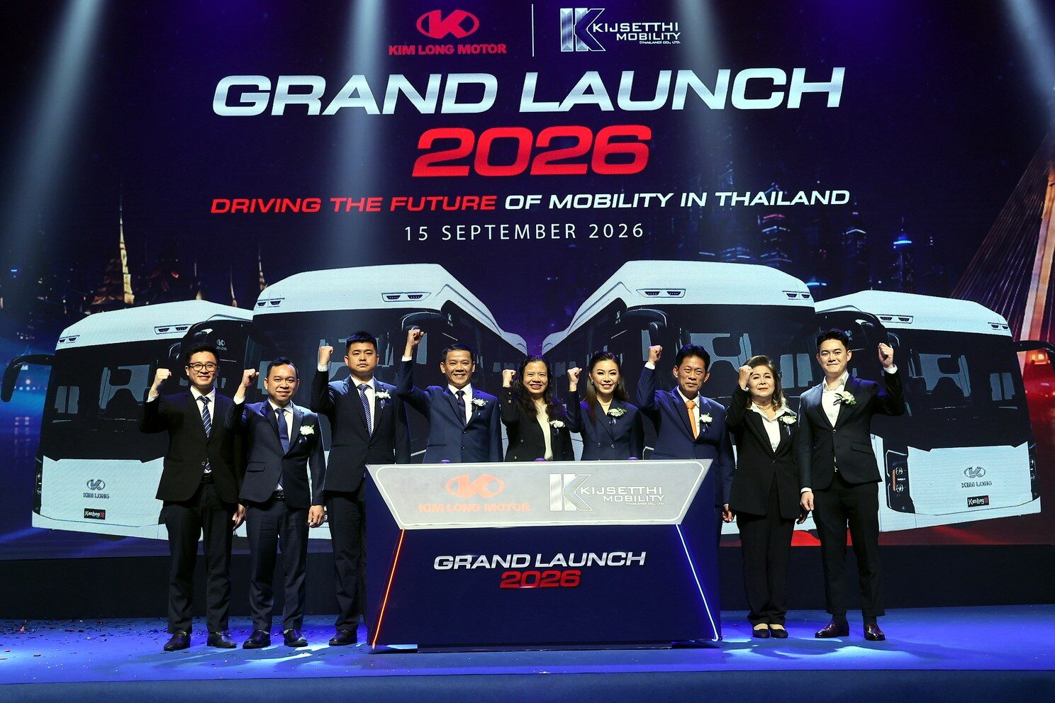 KIJSETTHI MOBILITY จับมือพันธมิตรเวียดนาม KIM LONG  เปิดไลน์อัพรถบัส ICE–EV ในไทย 2