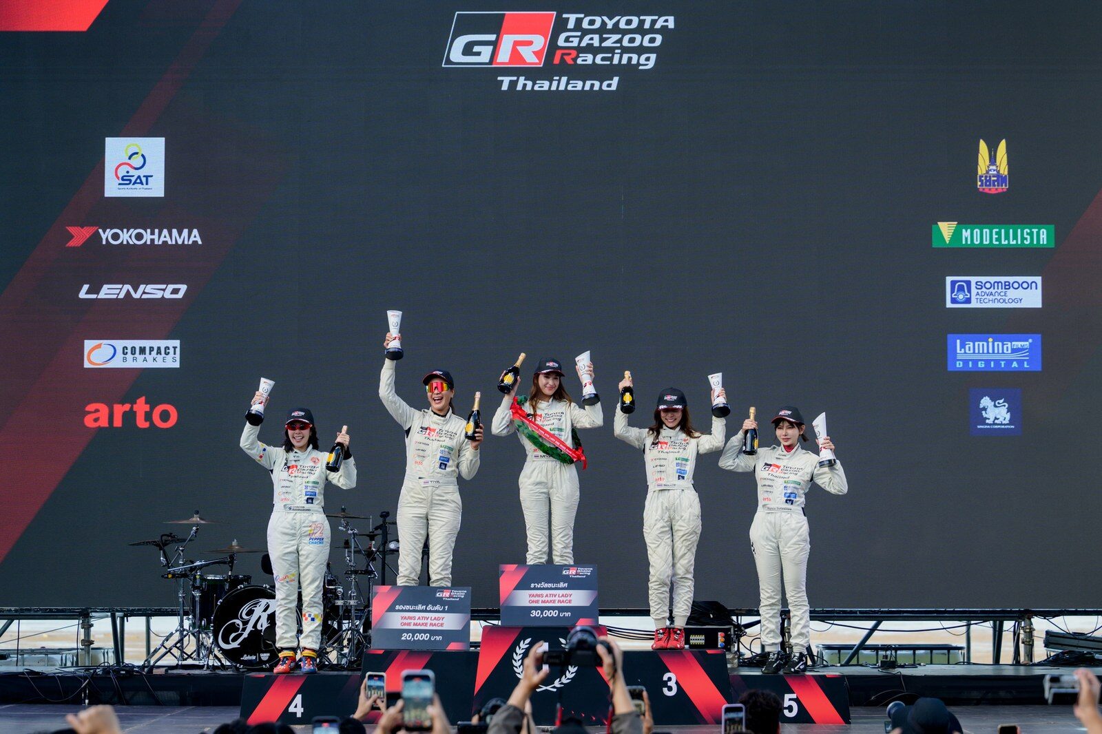 Toyota Gazoo Racing Thailand 2026 สนาม 2 สะพานหิน ภูเก็ต เปิดศึกประวัติศาสตร์ไฮบริด Yaris ATIV HEV GR Sport ท่ามกลางเสียงเชียร์สนั่นแทร็ก 133