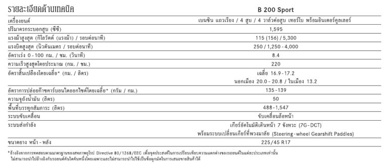 ตารางสเปก
