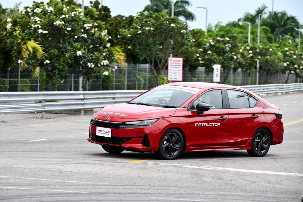 Honda City คันครูฝึกบนแทร็กกิจกรรมลูกค้า Songkhla Grand Prix 2026