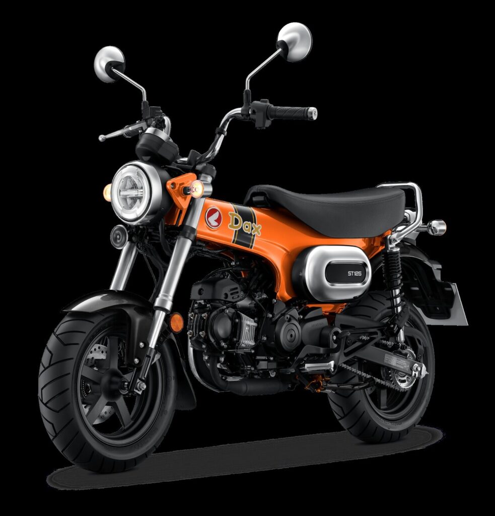 Honda Dax 125 สีส้ม ORANGINAL มุมหน้าเอียงซ้าย