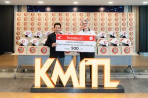 ไทยฮอนด้า มอบหมวกกันน็อก 500 ใบ ปลูกฝังขับขี่ปลอดภัย