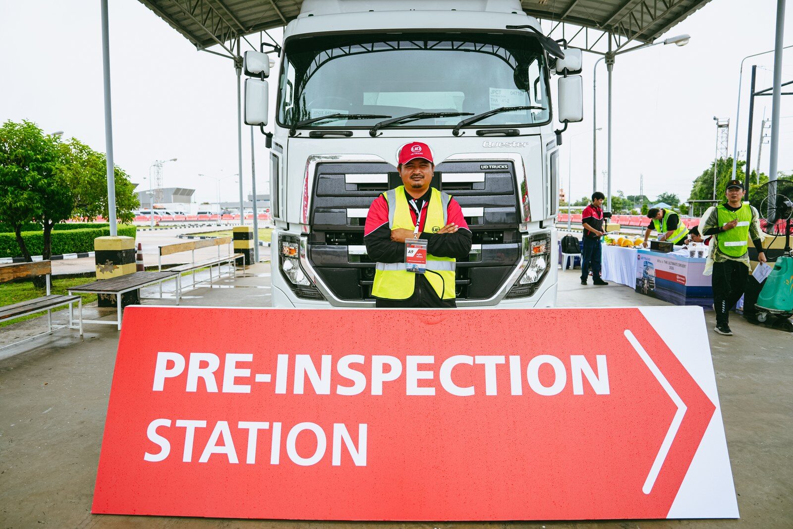 สถานีตรวจเช็กรถก่อนการใช้งาน Pre-Inspection Station การแข่งขัน UD Extra Mile Challenge 2026