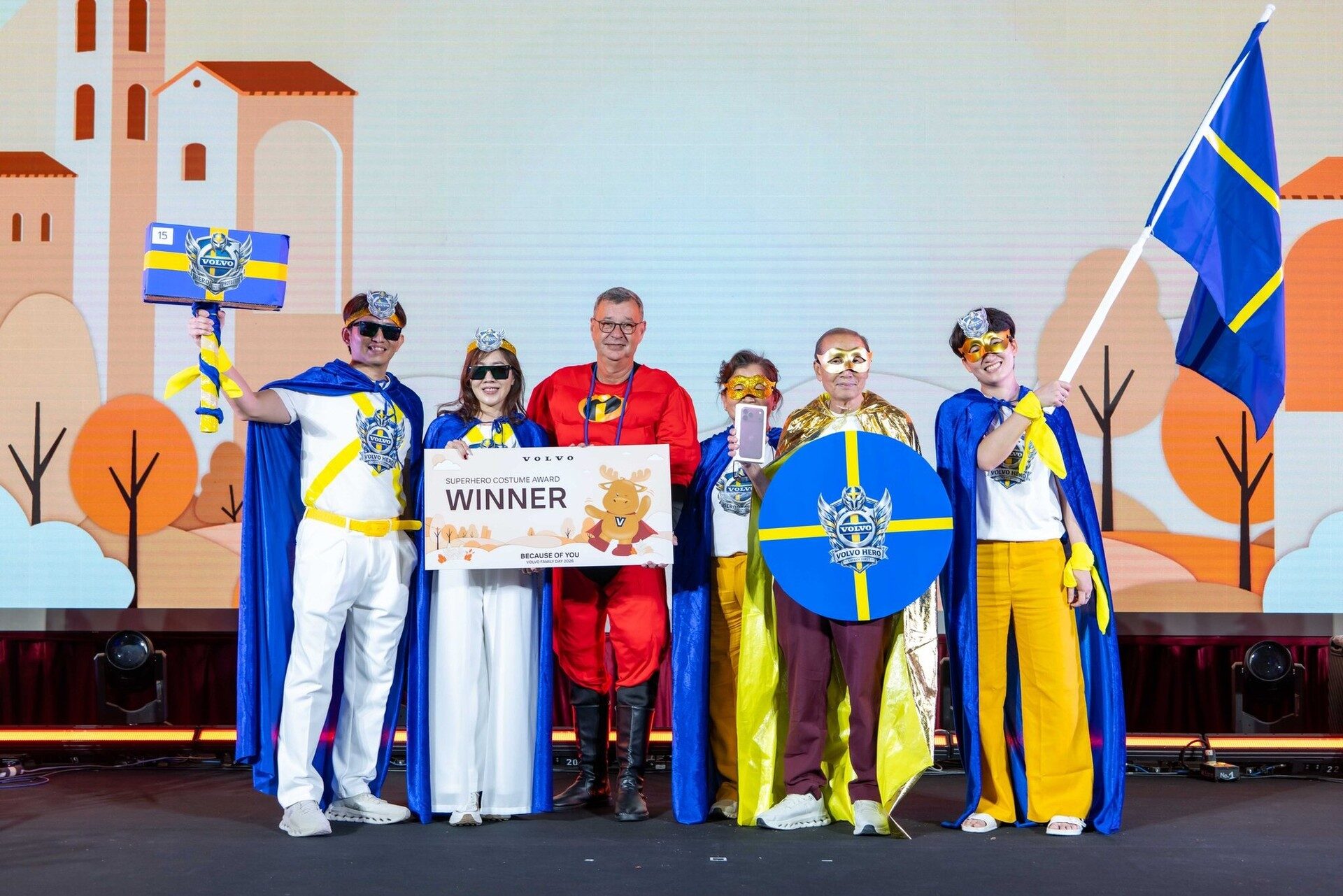 ผู้ชนะประกวดแต่งกายธีมซูเปอร์ฮีโร่ในงาน Volvo Family Day 2026